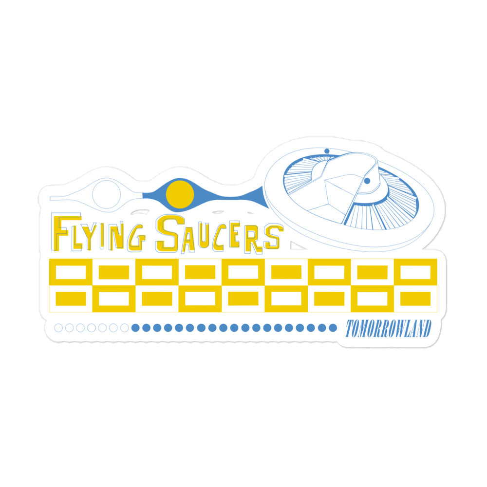 FLYING SAUCERS title Stickers
