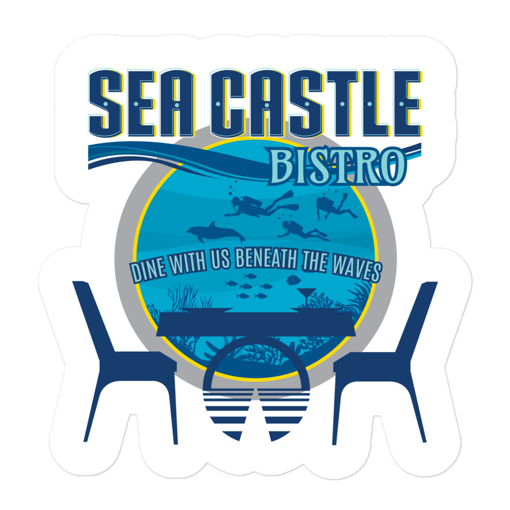 HORIZONS sea castle bistro Stickers