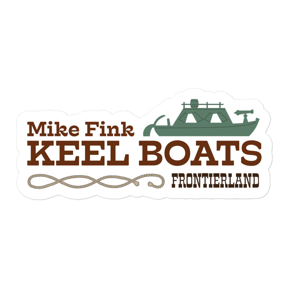 MIKE FINK KEEL BOATS title Stickers