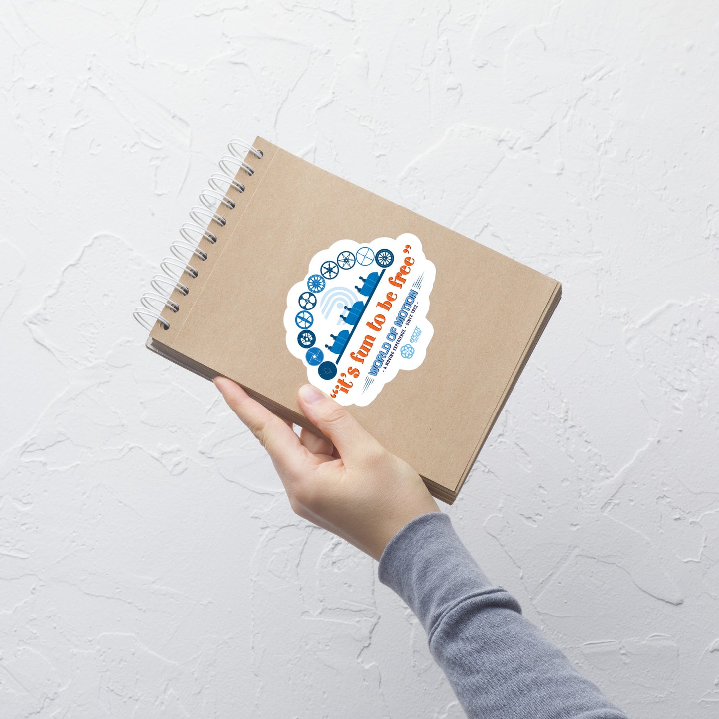 WORLD OF MOTION fun to be free Stickers