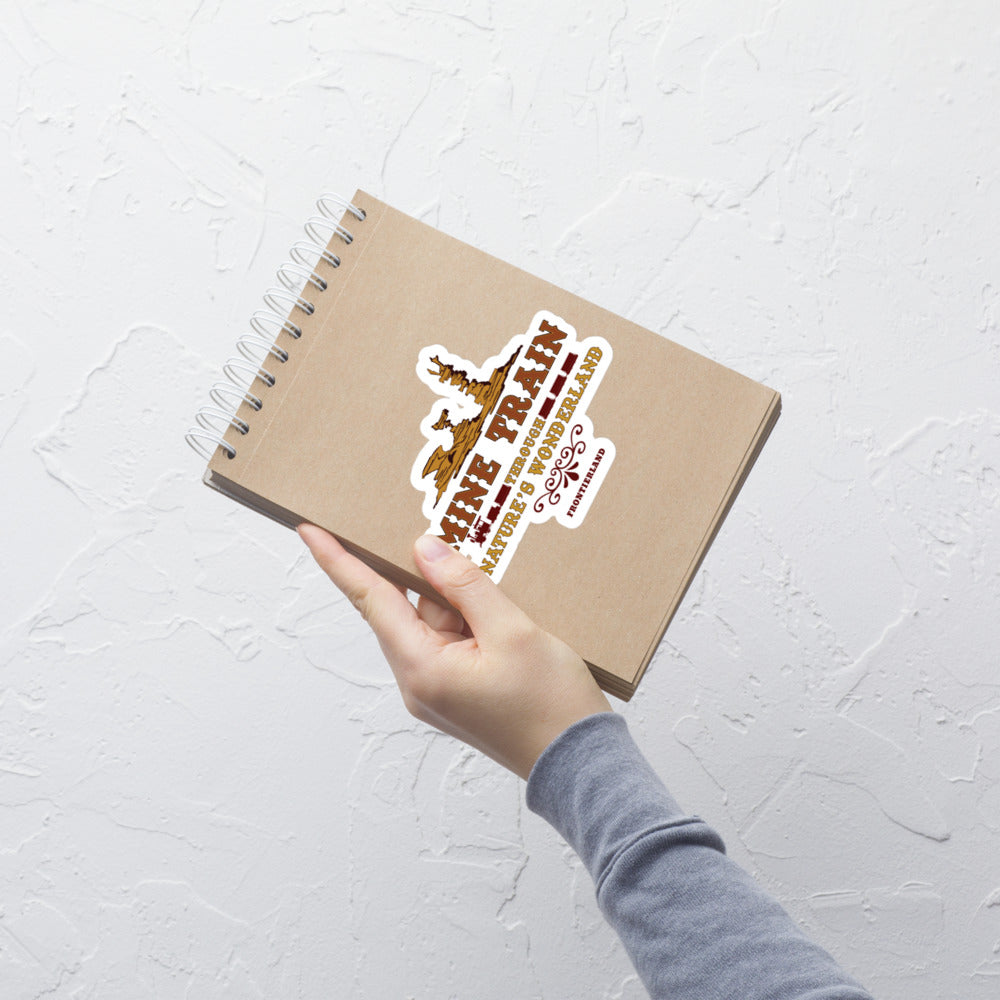 MINE TRAIN THROUGH NATURE'S WONDERLAND title Stickers