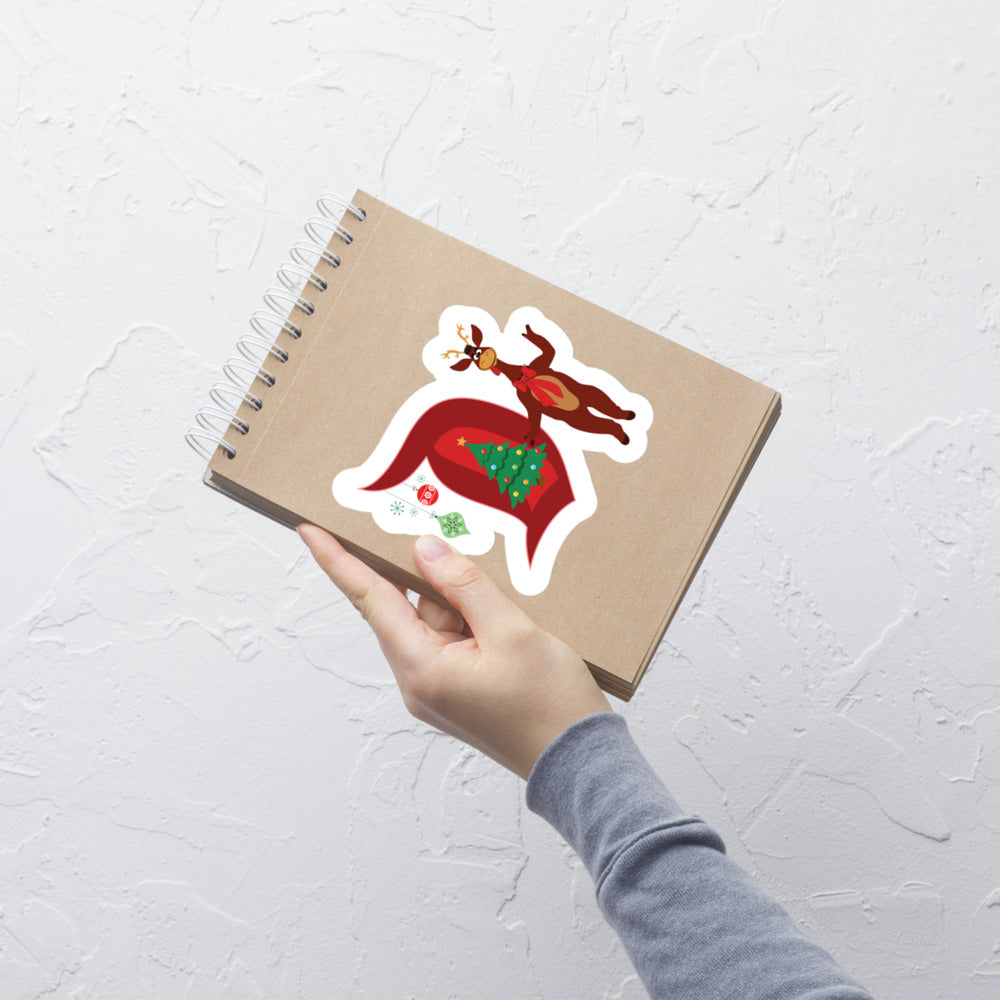 DL HOLIDAY TIME d-reindeer Stickers