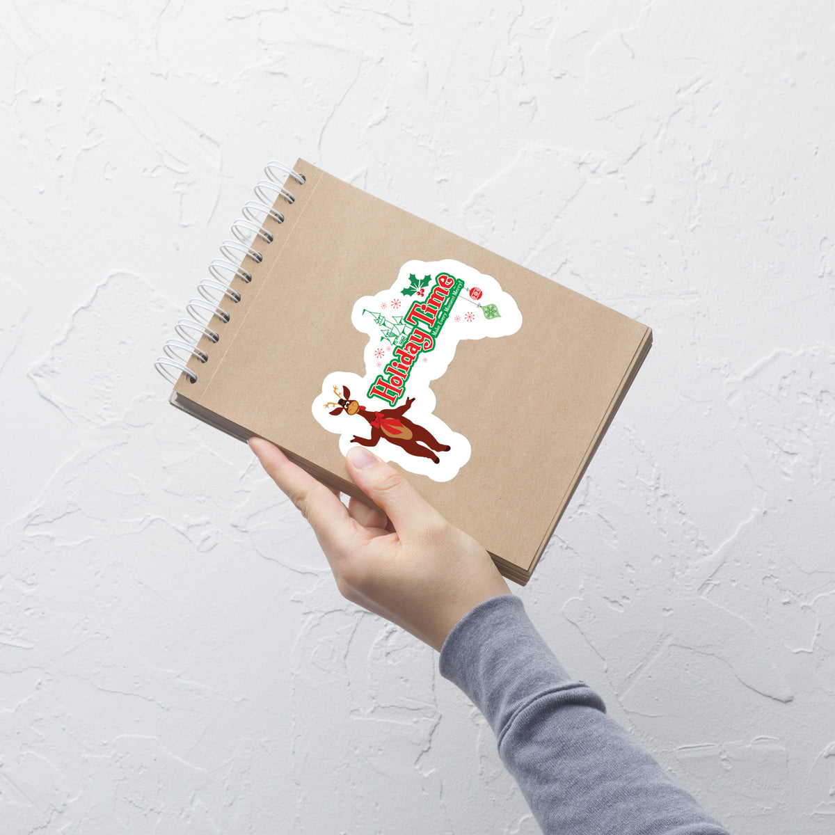 DL HOLIDAY TIME reindeer Stickers