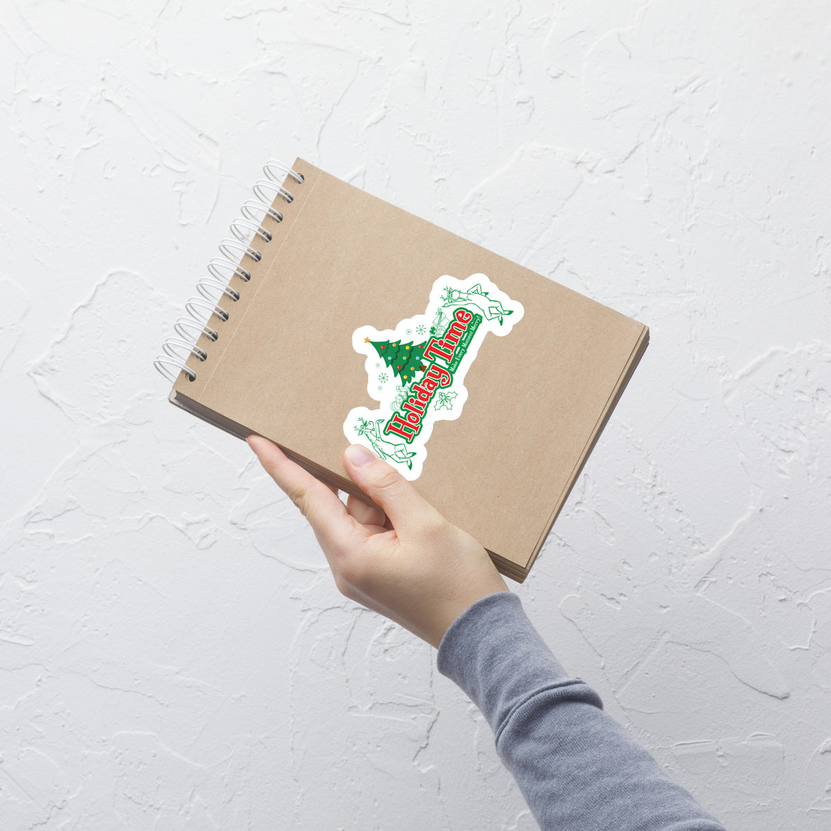 DL HOLIDAY TIME tree Stickers