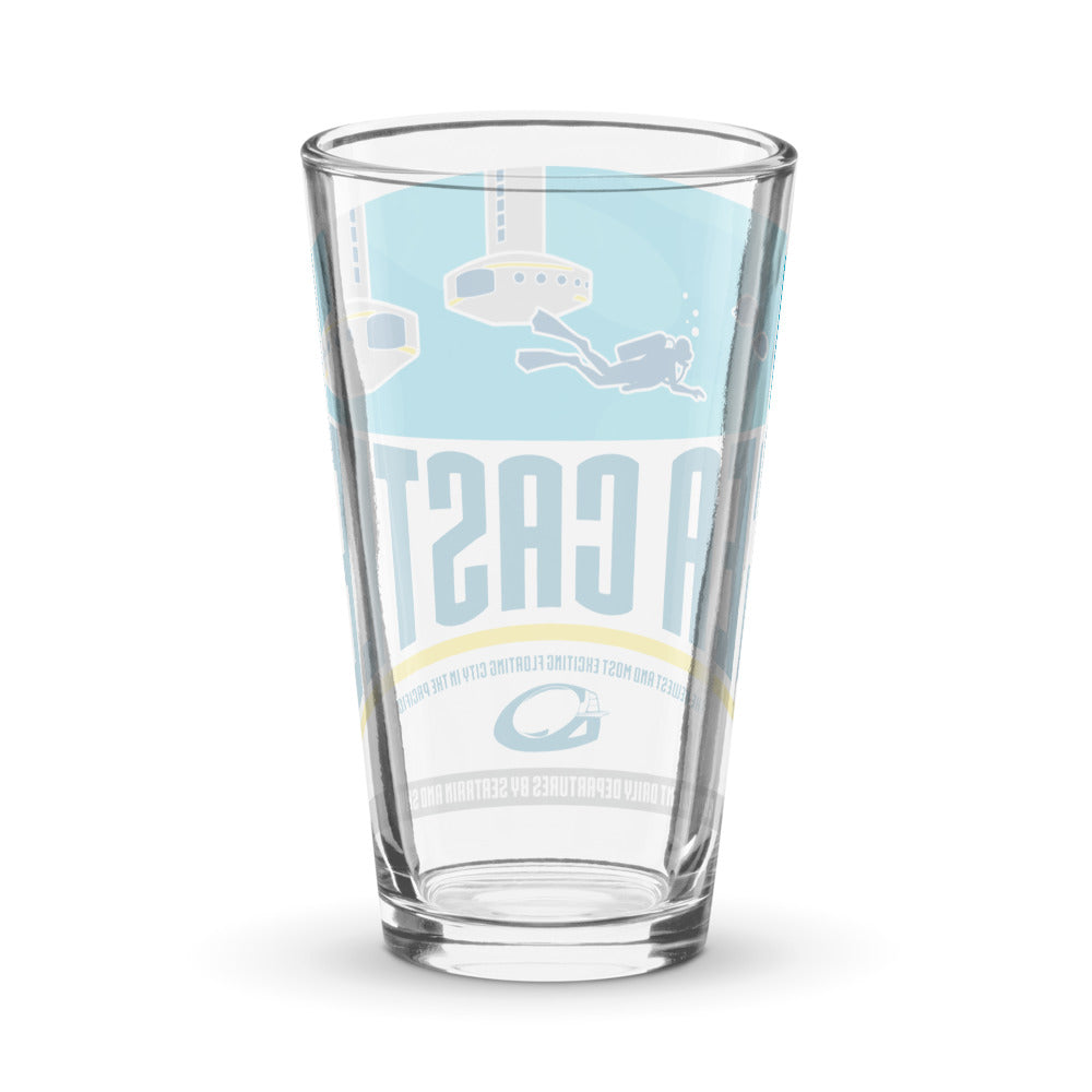 HORIZONS sea castle Pint Glass