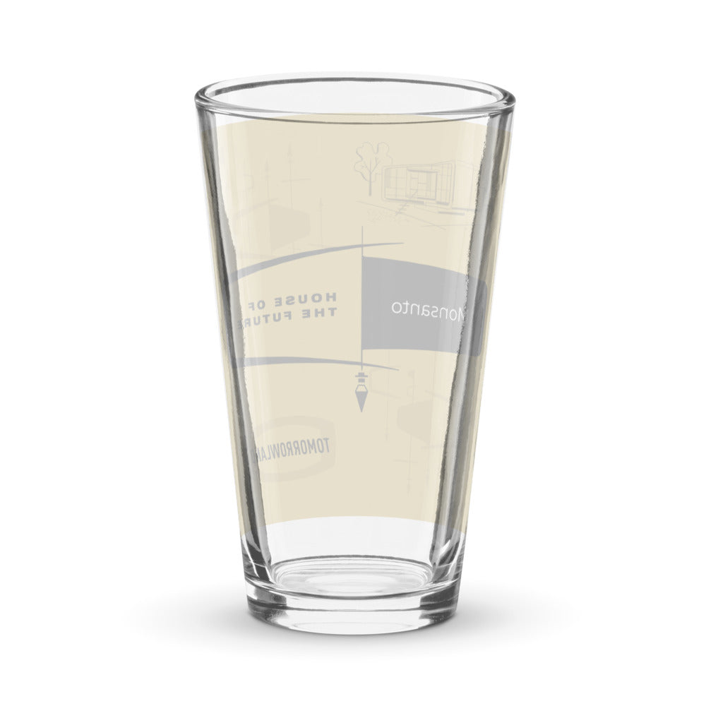 HOUSE OF THE FUTURE title block Pint Glass