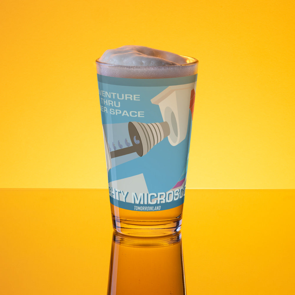 ADVENTURE THRU INNER SPACE mighty microscope Pint Glass
