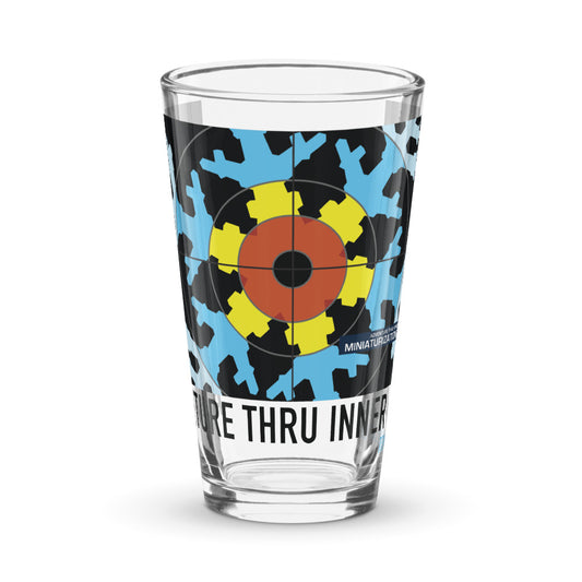 ADVENTURE THRU INNER SPACE miniaturization Pint Glass