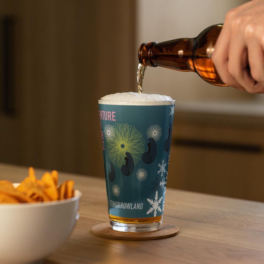 ADVENTURE THRU INNER SPACE poster Pint Glass