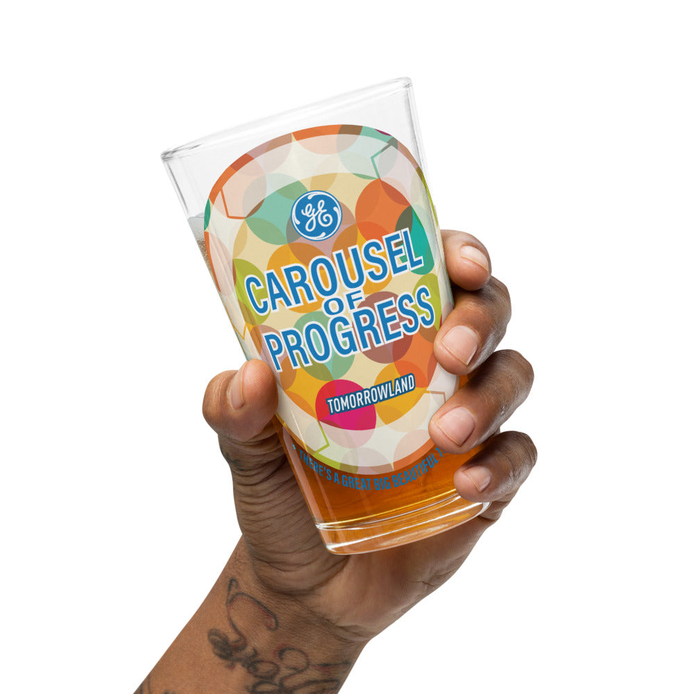 CAROUSEL OF PROGRESS kaleidoscope Pint Glass