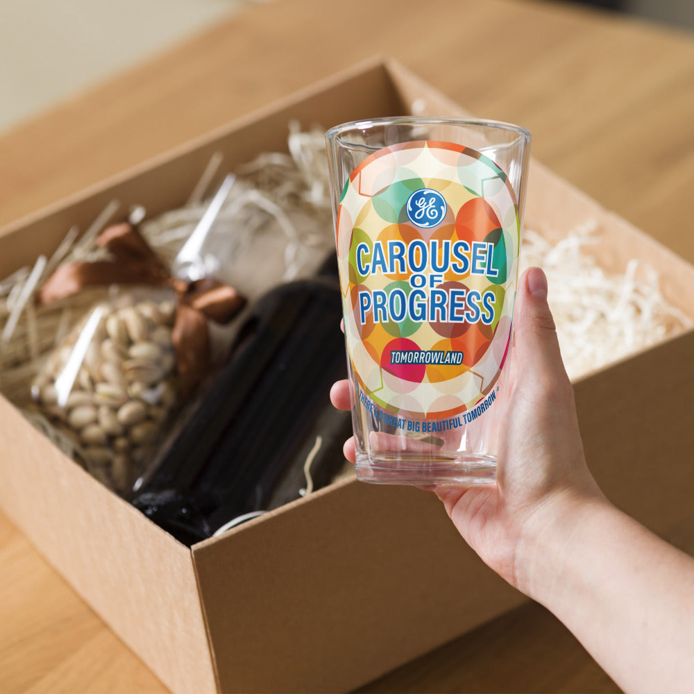 CAROUSEL OF PROGRESS kaleidoscope Pint Glass