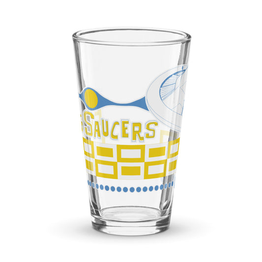 FLYING SAUCERS title Pint Glass