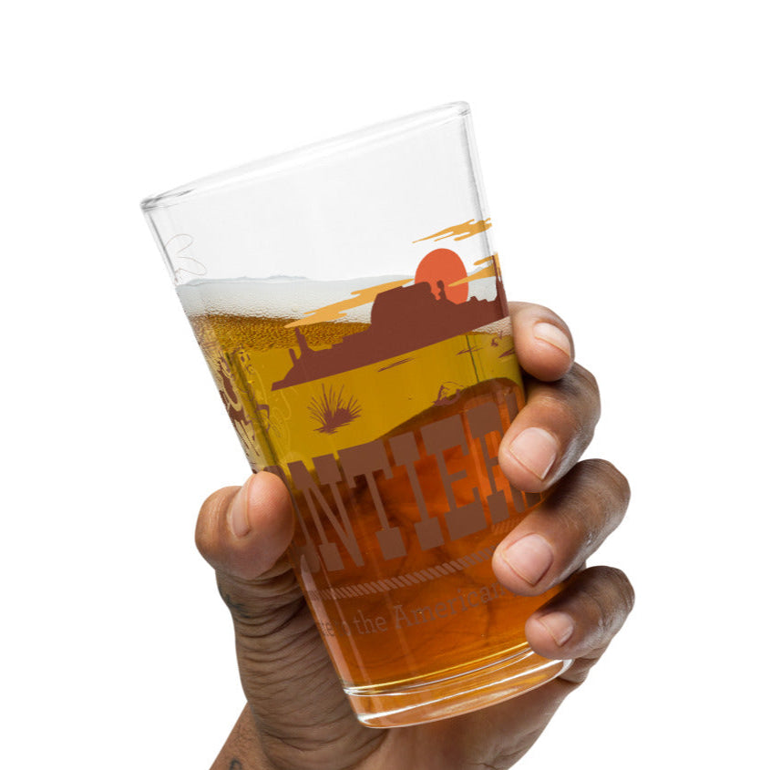 FRONTIERLAND stagecoach Pint Glass
