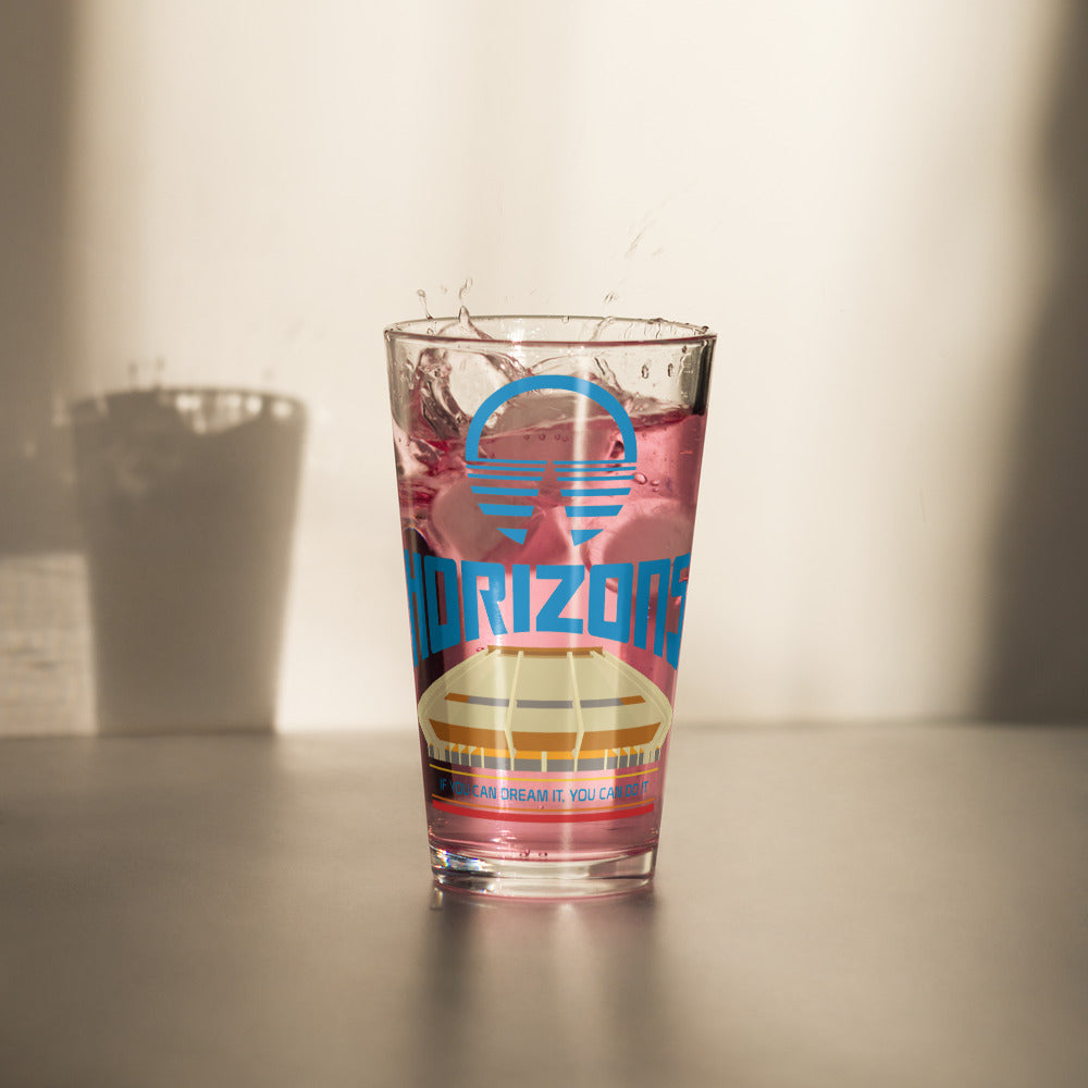 HORIZONS title Pint Glass