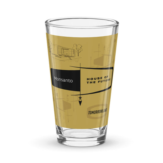 HOUSE OF THE FUTURE title block Pint Glass