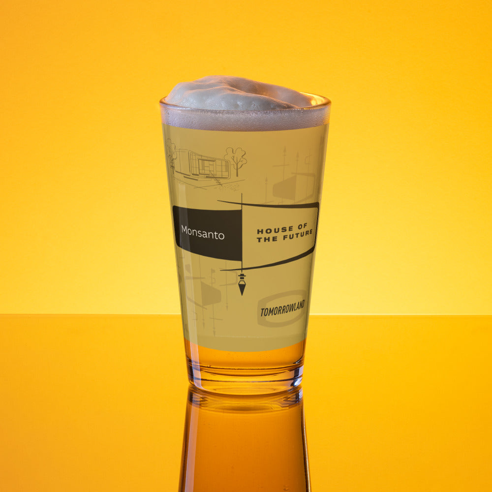 HOUSE OF THE FUTURE title block Pint Glass