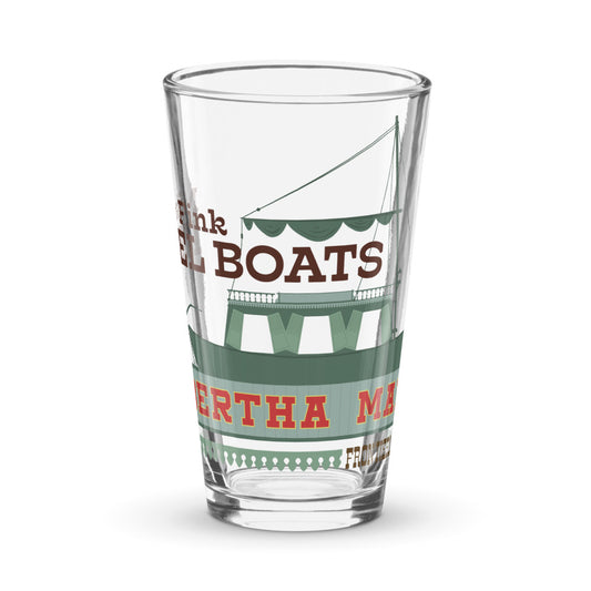 MIKE FINK KEEL BOATS bertha mae Pint Glass