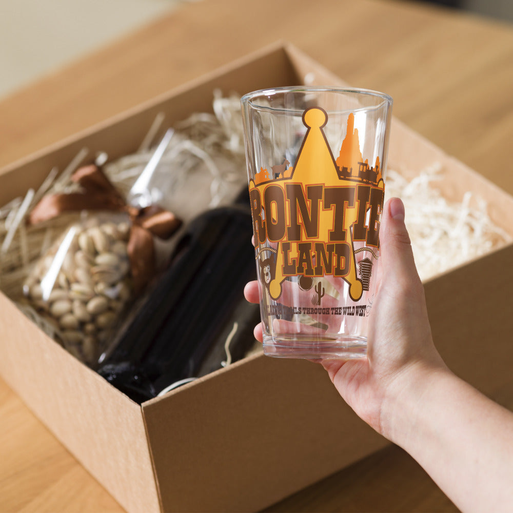 MK FRONTIERLAND title Pint Glass