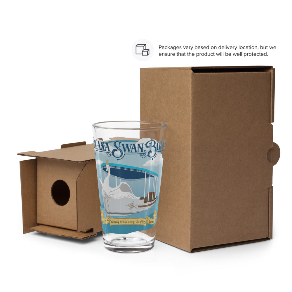 MK MAIN STREET plaza swan boats Pint Glass