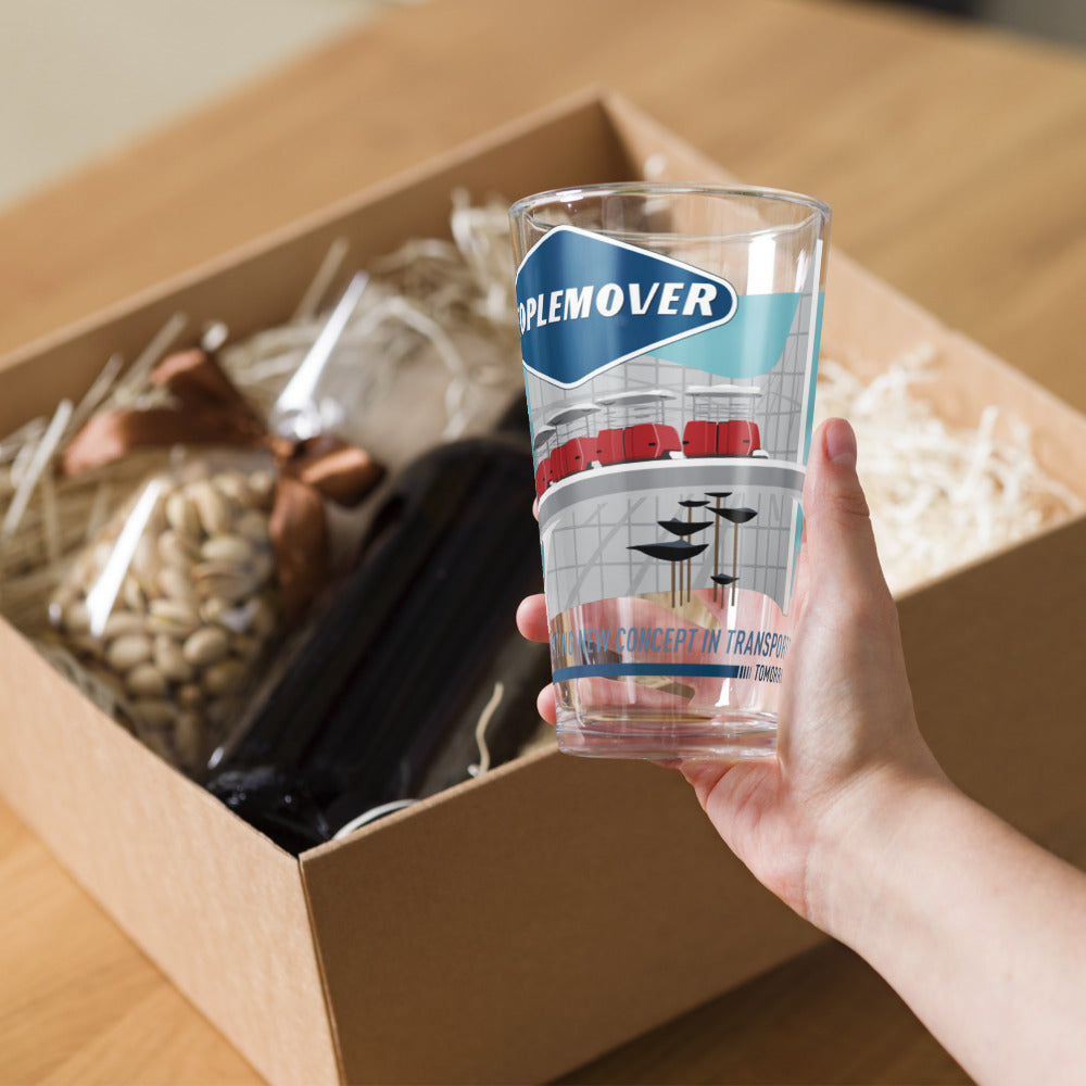 PEOPLEMOVER entry scene Pint Glass
