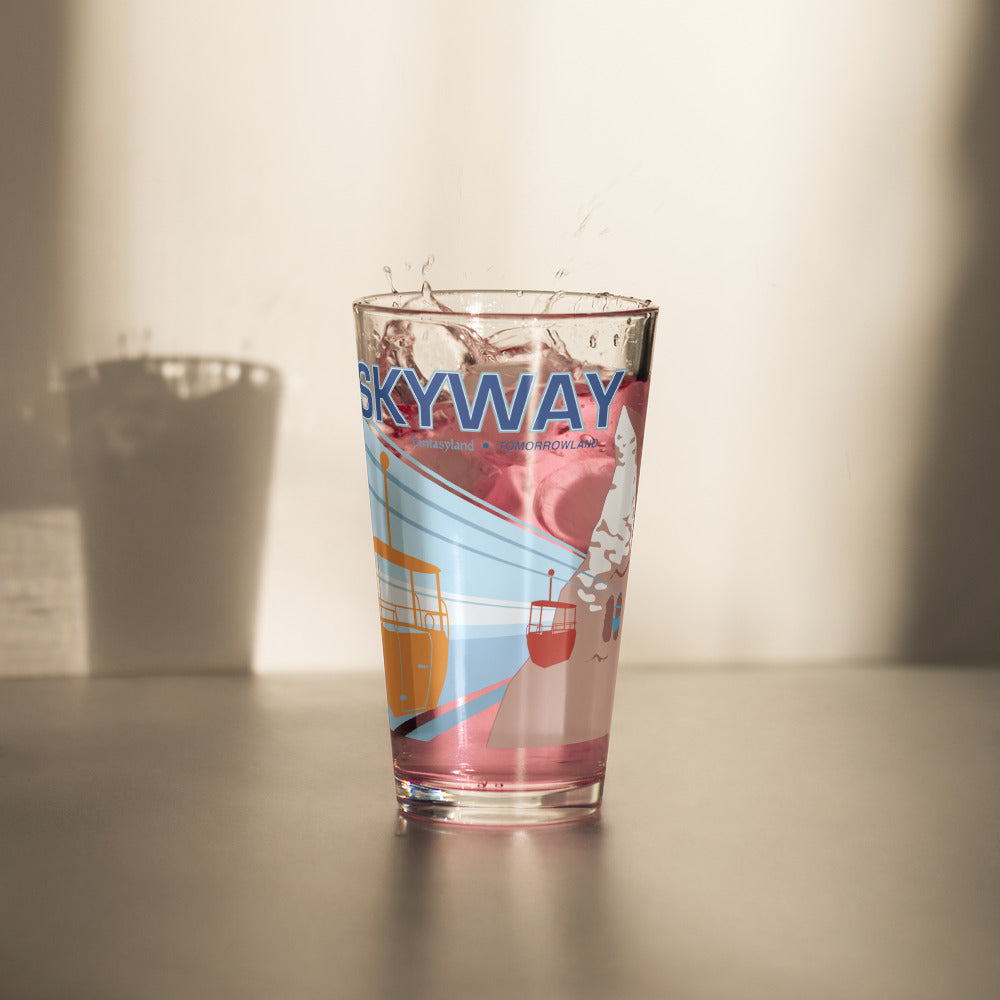 SKYWAY 1965 matterhorn Pint Glass