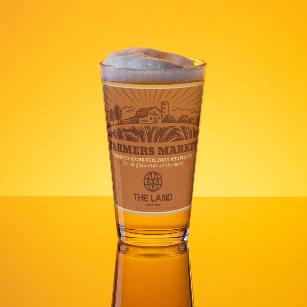 THE LAND farmers market Pint Glass