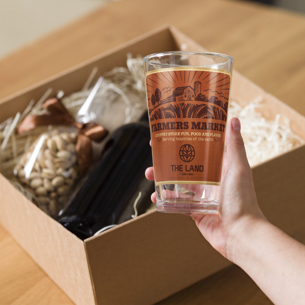 THE LAND farmers market Pint Glass