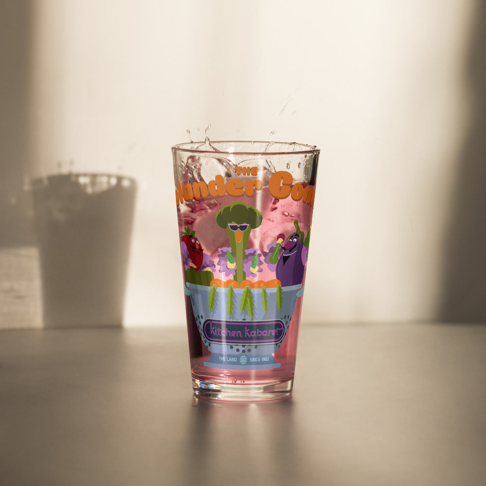 THE LAND kitchen kabaret colander Pint Glass