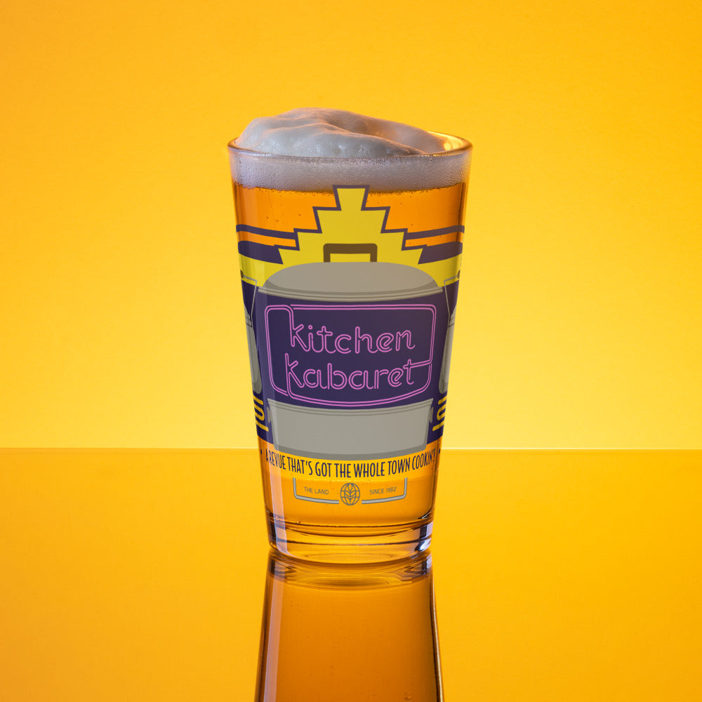 THE LAND kitchen kabaret theater Pint Glass