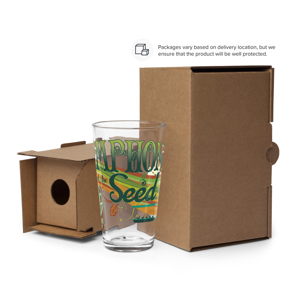 THE LAND symphony of the seed Pint Glass