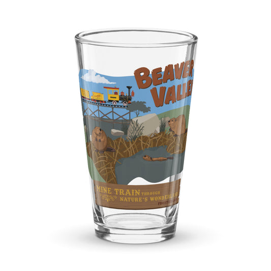MINE TRAIN THROUGH NATURE'S WONDERLAND beaver valley Pint Glass
