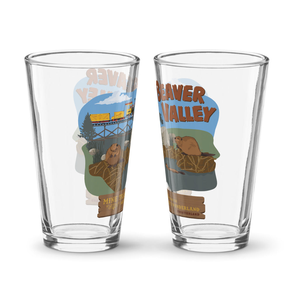 MINE TRAIN THROUGH NATURE'S WONDERLAND beaver valley Pint Glass