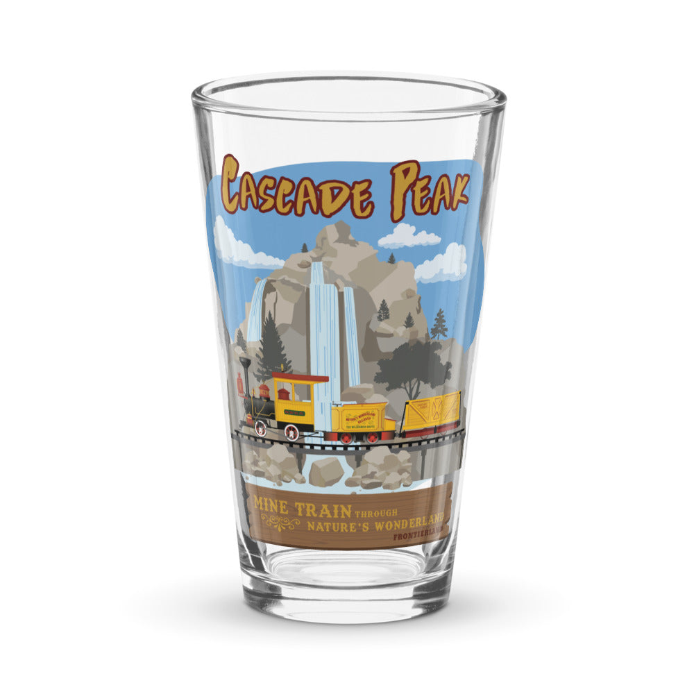 MINE TRAIN THROUGH NATURE'S WONDERLAND cascade peak Pint Glass