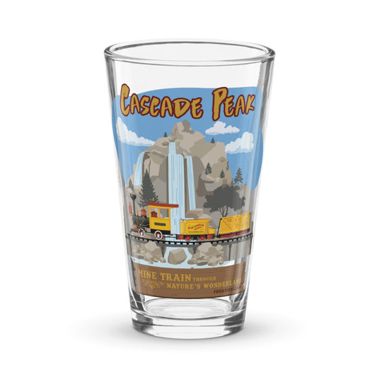 MINE TRAIN THROUGH NATURE'S WONDERLAND cascade peak Pint Glass