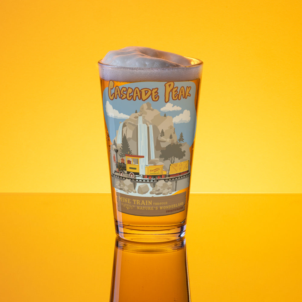 MINE TRAIN THROUGH NATURE'S WONDERLAND cascade peak Pint Glass