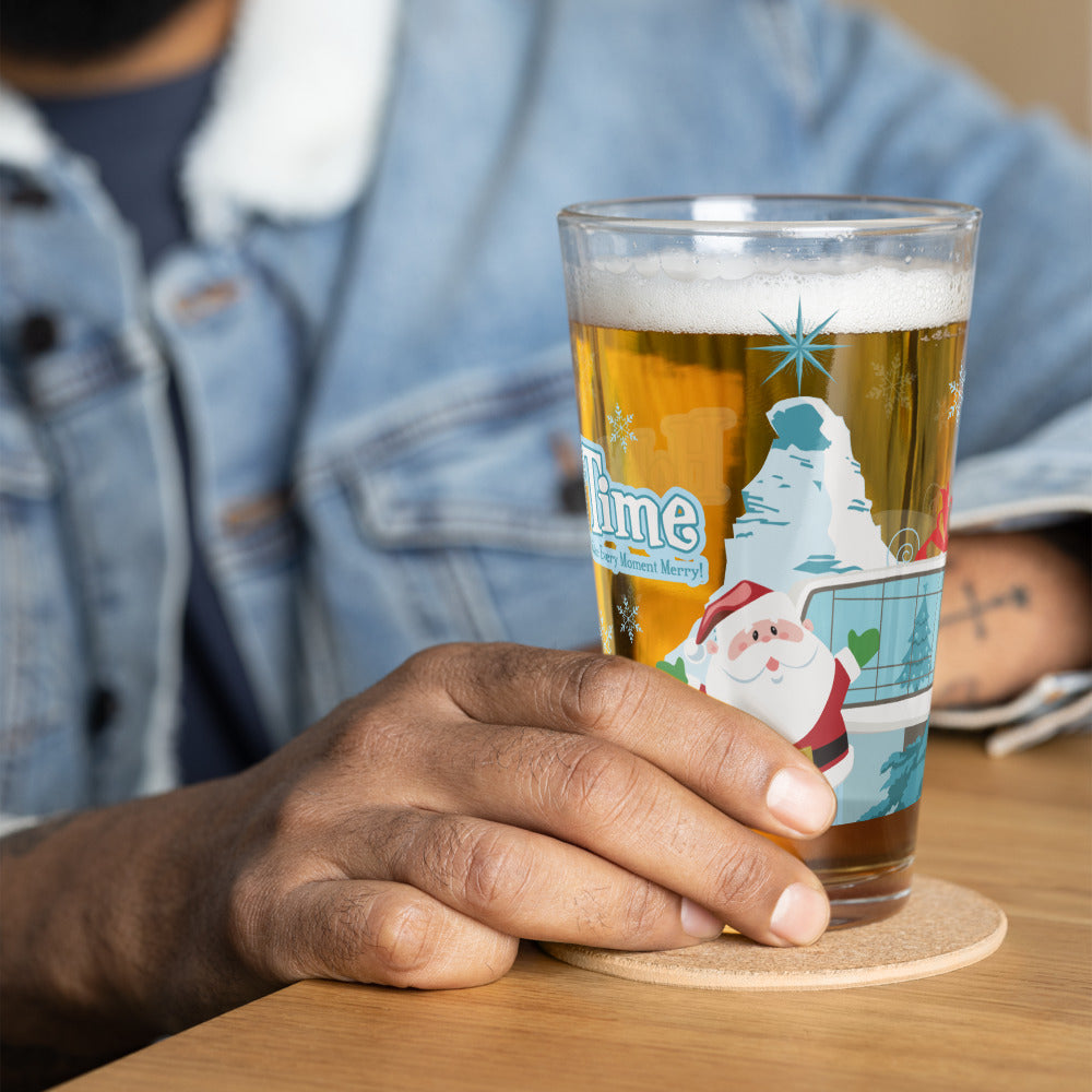 DL HOLIDAY TIME future house Pint Glass