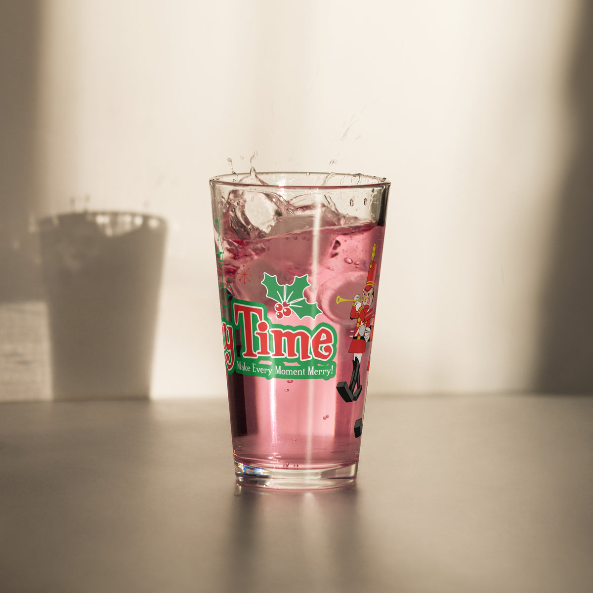 DL HOLIDAY TIME toy soldiers Pint Glass