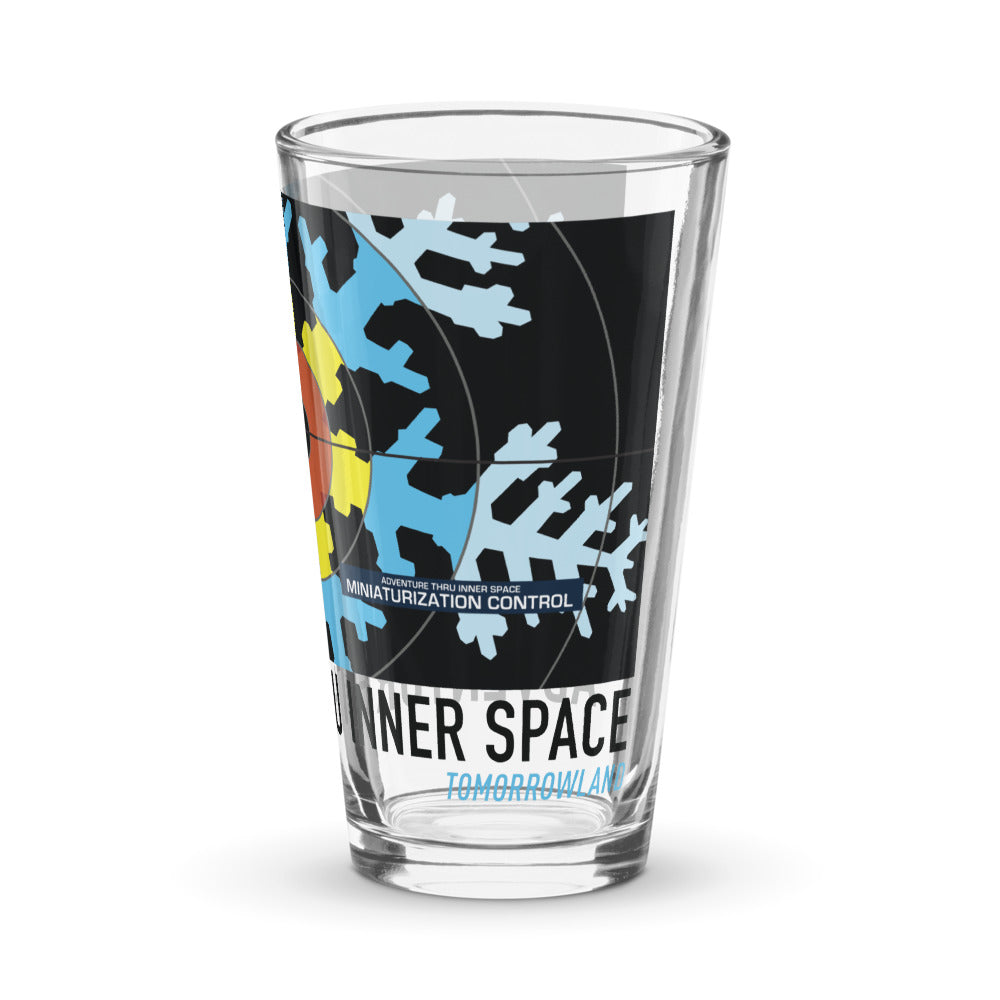 ADVENTURE THRU INNER SPACE miniaturization Pint Glass