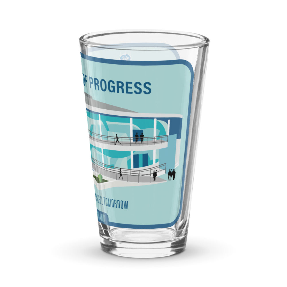 CAROUSEL OF PROGRESS building Pint Glass