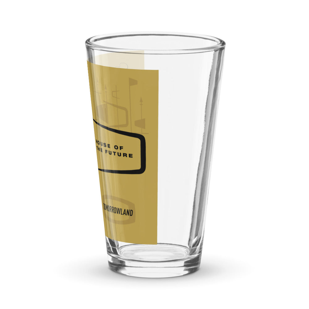 HOUSE OF THE FUTURE title block Pint Glass