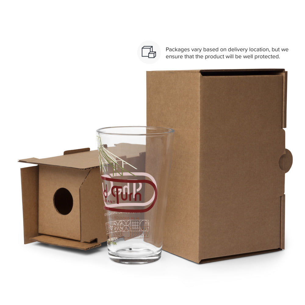 THE LAND good turn Pint Glass