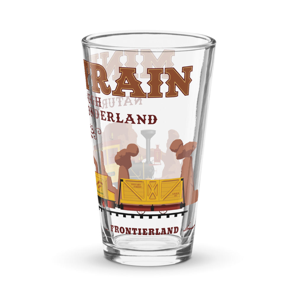 MINE TRAIN THROUGH NATURE'S WONDERLAND train Pint Glass
