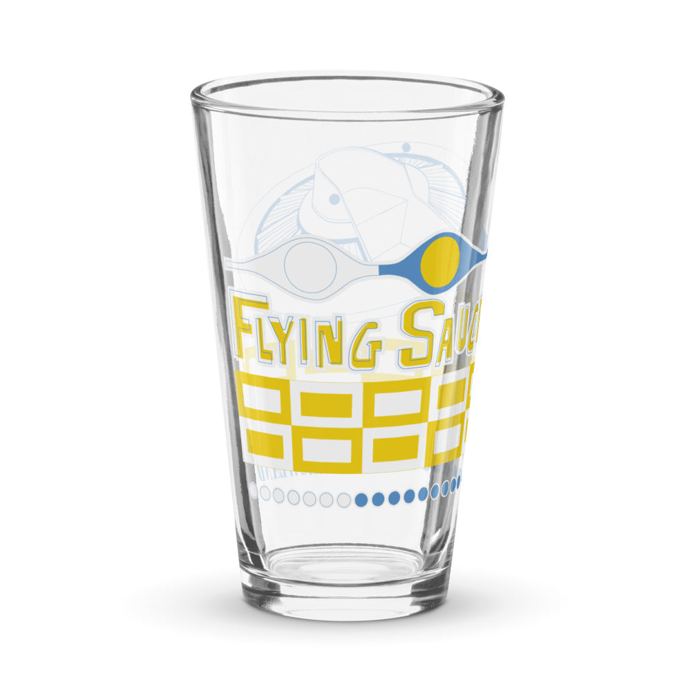 FLYING SAUCERS title Pint Glass