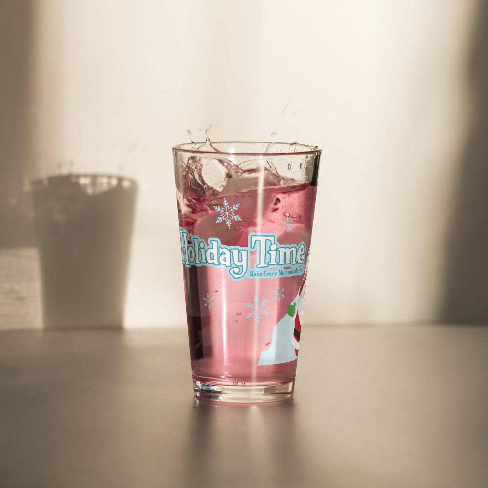 DL HOLIDAY TIME future house Pint Glass