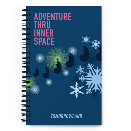 ADVENTURE THRU INNER SPACE poster Spiral Notebook