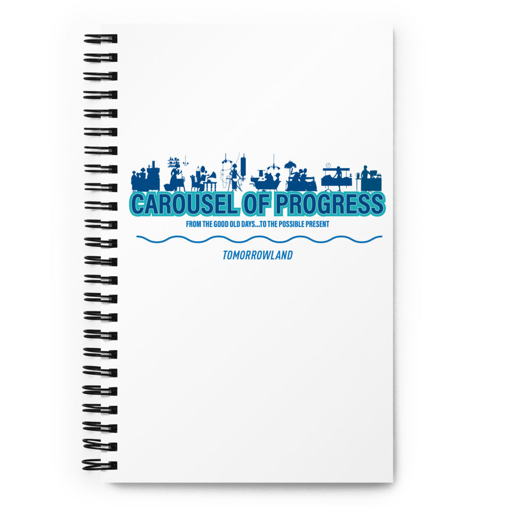 CAROUSEL OF PROGRESS silhouettes Spiral Notebook