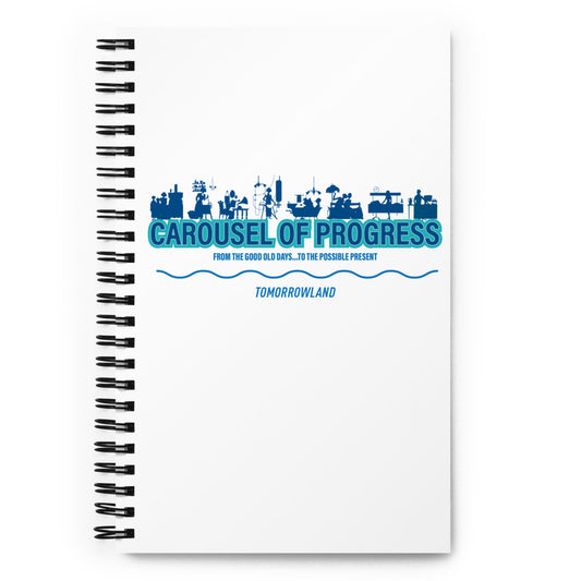 CAROUSEL OF PROGRESS silhouettes Spiral Notebook