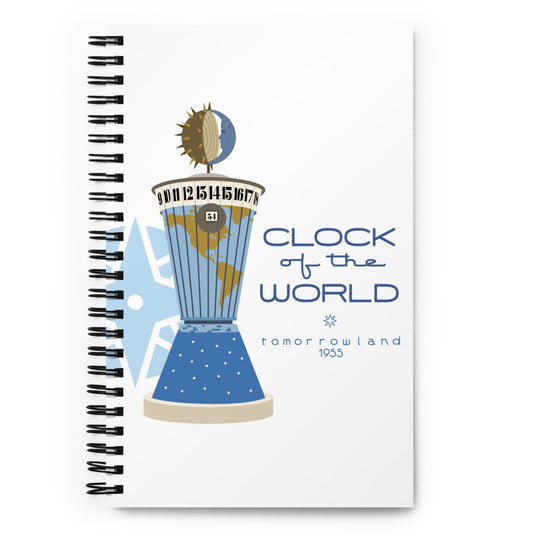 CLOCK OF THE WORLD tower Spiral Notebook
