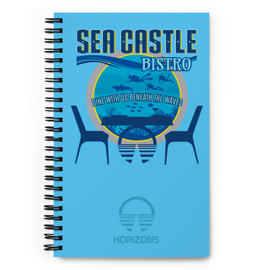 HORIZONS sea castle bistro Spiral Notebook