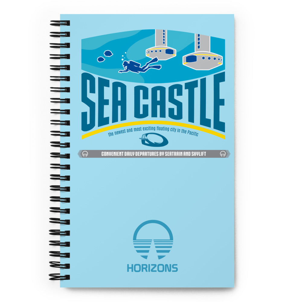 HORIZONS sea castle Spiral Notebook